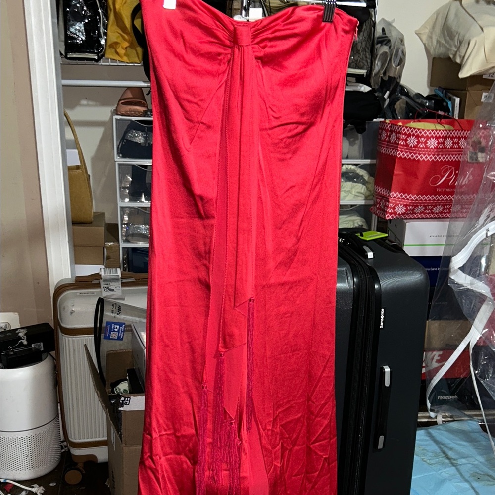 Rachel Zoe Strapless Red Dress
